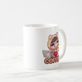 J'aime le café - Mug (Devant droit)