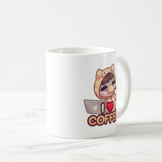 J'aime le café - Mug (Devant droit)