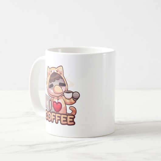 J'aime le café - Mug (Devant gauche)