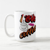 "J'aime le café" tasse à café (Gauche)