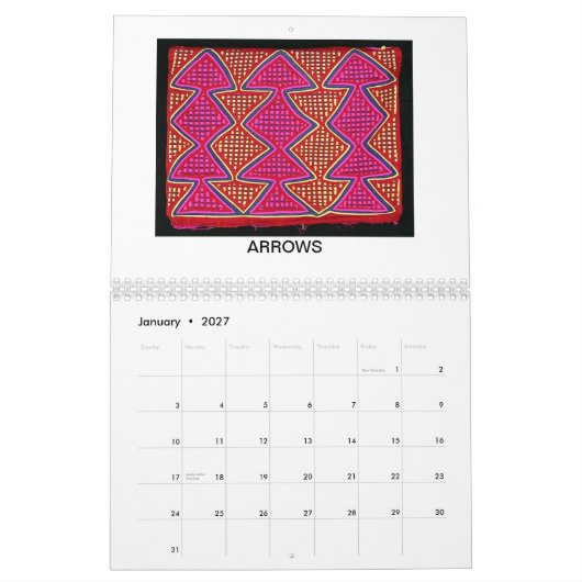 J'AIME LE CALENDRIER DES MOLAS 2013 (Jan 2027)