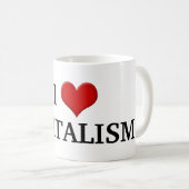 J'aime le capitalisme drôle Mug politique conserva (Devant droit)