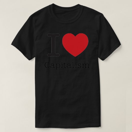 J'aime le capitalisme, T-shirt essentiel (Design devant)