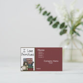 J'aime le carte de visite de primitifs (Debout devant)