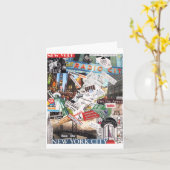 J'aime le carte pour notes NYC (Fleur jaune)