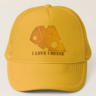 J'AIME le casquette de camionneur de FROMAGE