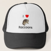 J'aime le casquette de ratons laveurs (Devant)