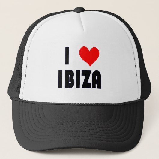 J'aime le casquette d'Ibiza (Devant)
