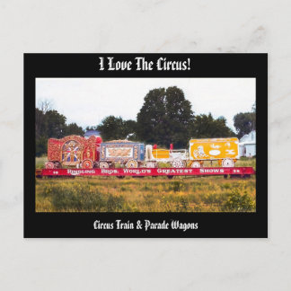 J'Aime Le Cirque ! Carte postale Circus Train