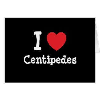 J'aime le coeur Centipedes personnalisé