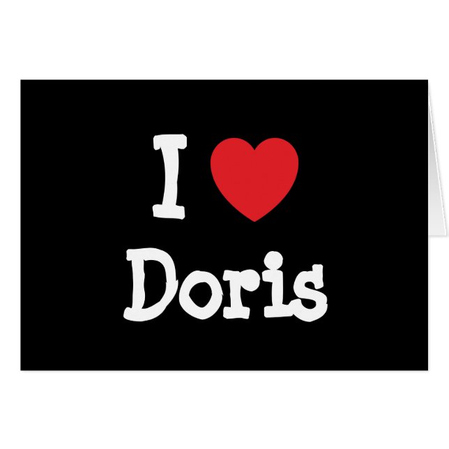 J'aime le coeur de Doris T-Shirt (Devant horizontal)