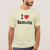 J'aime le coeur de Ramona T-Shirt (Devant)