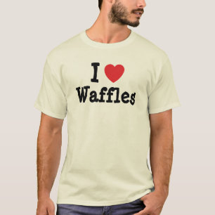 J'aime le coeur de Waffles T-Shirt