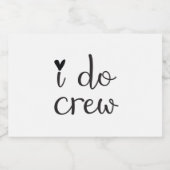 J'aime le coeur Sparkling Vin étiquette (Étiquettes simples)