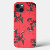 J'aime le coque iphone Batik (Verso)