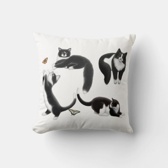 J'aime le coussin de chats de smoking (Recto)