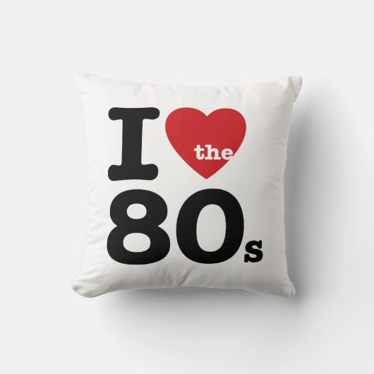 J'aime le Coussin des années 80 (Recto)