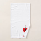 J'aime le football (Serviette à main)