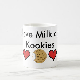 J'aime le lait et la tasse de Kookies
