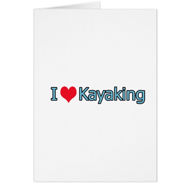 J'aime le logo Kayaking (Devant)