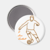 J'Aime Le Magnet De Football (Recto/Verso)