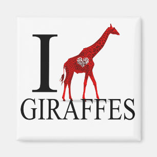 J'aime le magnet de girafes