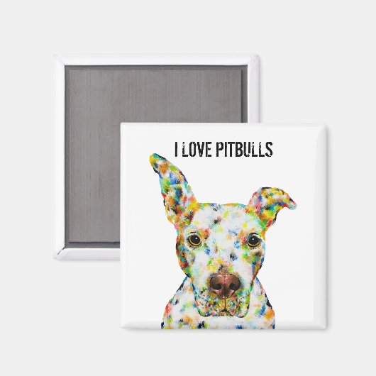 J'Aime Le Magnet Pitbulls (Recto/Verso)
