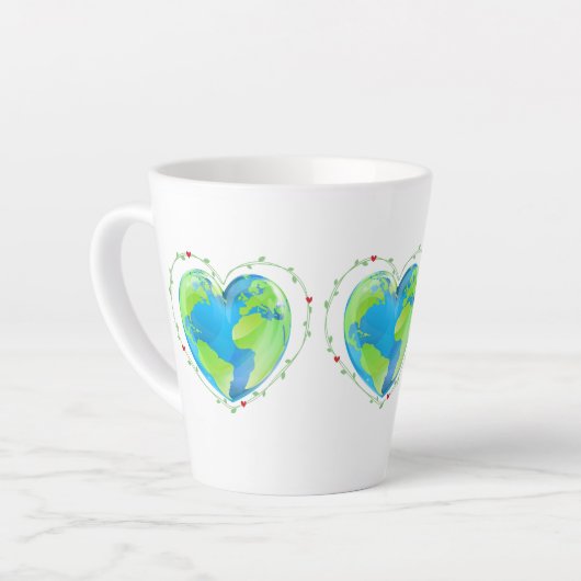 J'aime le monde Mug (Angle gauche)