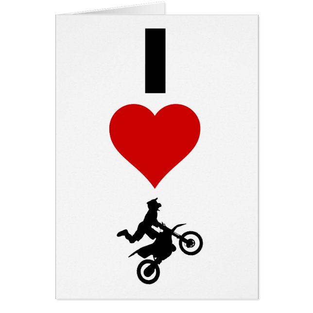 J'aime le motocross (vertical) (Devant)