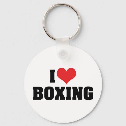 J'aime le porte-clés de boxe (Recto)