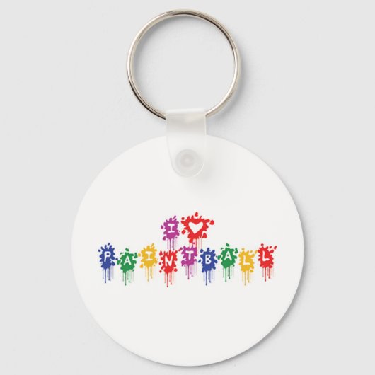 J'aime le porte-clés paintball (Recto)