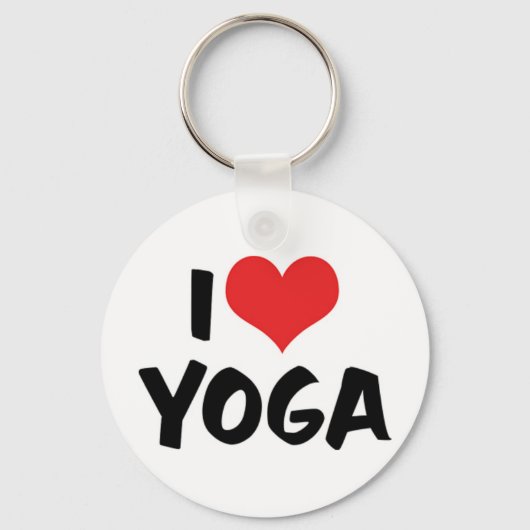 J'aime le porte-clés Yoga (Recto)