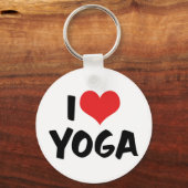 J'aime le porte-clés Yoga (Recto)
