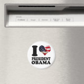 J'aime le président Obama Magnet (In Situ (Lave-vaisselle))