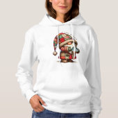 J'aime le pull à capuche unisexe Gnome d'hiver (Devant)