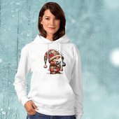 J'aime le pull à capuche unisexe Gnome d'hiver