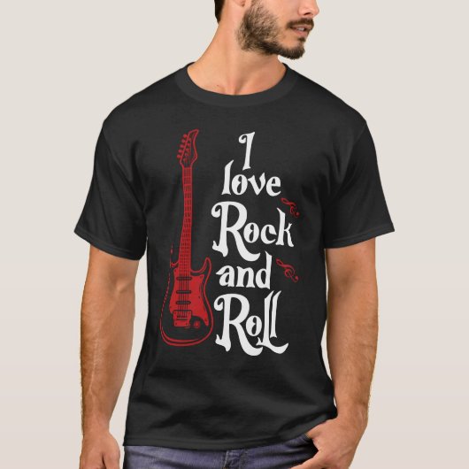 J'aime le rock and roll T-Shirt (Devant)