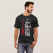 J'aime le rock and roll T-Shirt (Devant entier)