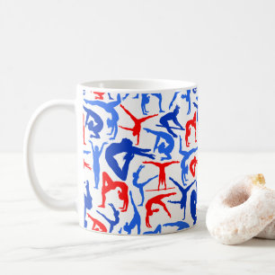 J'AIME le rouge, le blanc et le bleu de tasse de