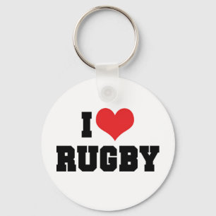 J'aime le rugby porte-clés