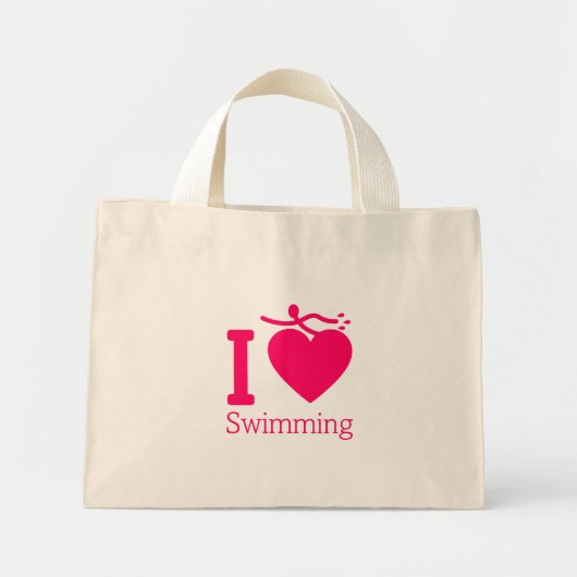 J'aime le sac de natation (Devant)