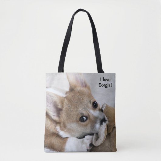 J'aime le sac fourre-tout à Corgis (Devant)