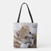 J'aime le sac fourre-tout à Corgis (Dos)