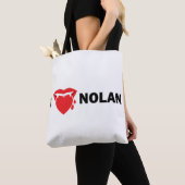J'aime le sac fourre-tout à Nolan (la lumière) (De près)