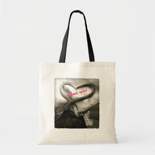 J'aime le sac fourre-tout à rats (Devant)