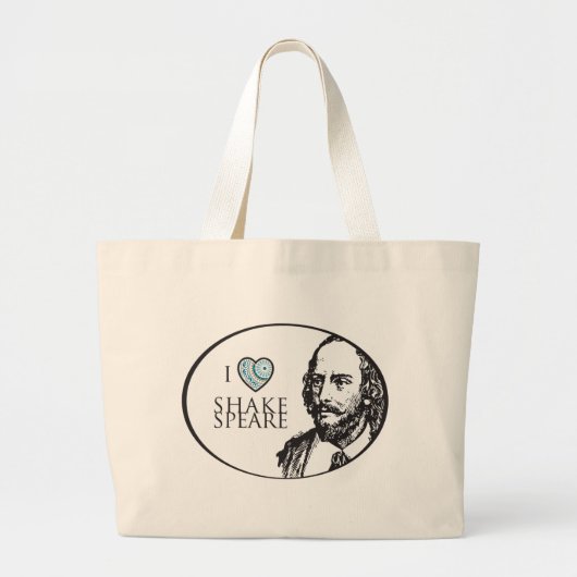 J'aime le sac fourre-tout à Shakespeare (Devant)