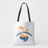 J'aime le Sac fourre-tout d'été (Devant)