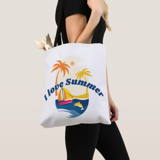 J'aime le Sac fourre-tout d'été (De près)