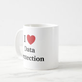 J'aime le slogan de citation de la tasse GDPR de (Devant gauche)