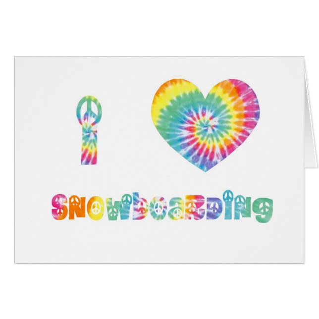 J'aime le snowboarding. (Devant horizontal)